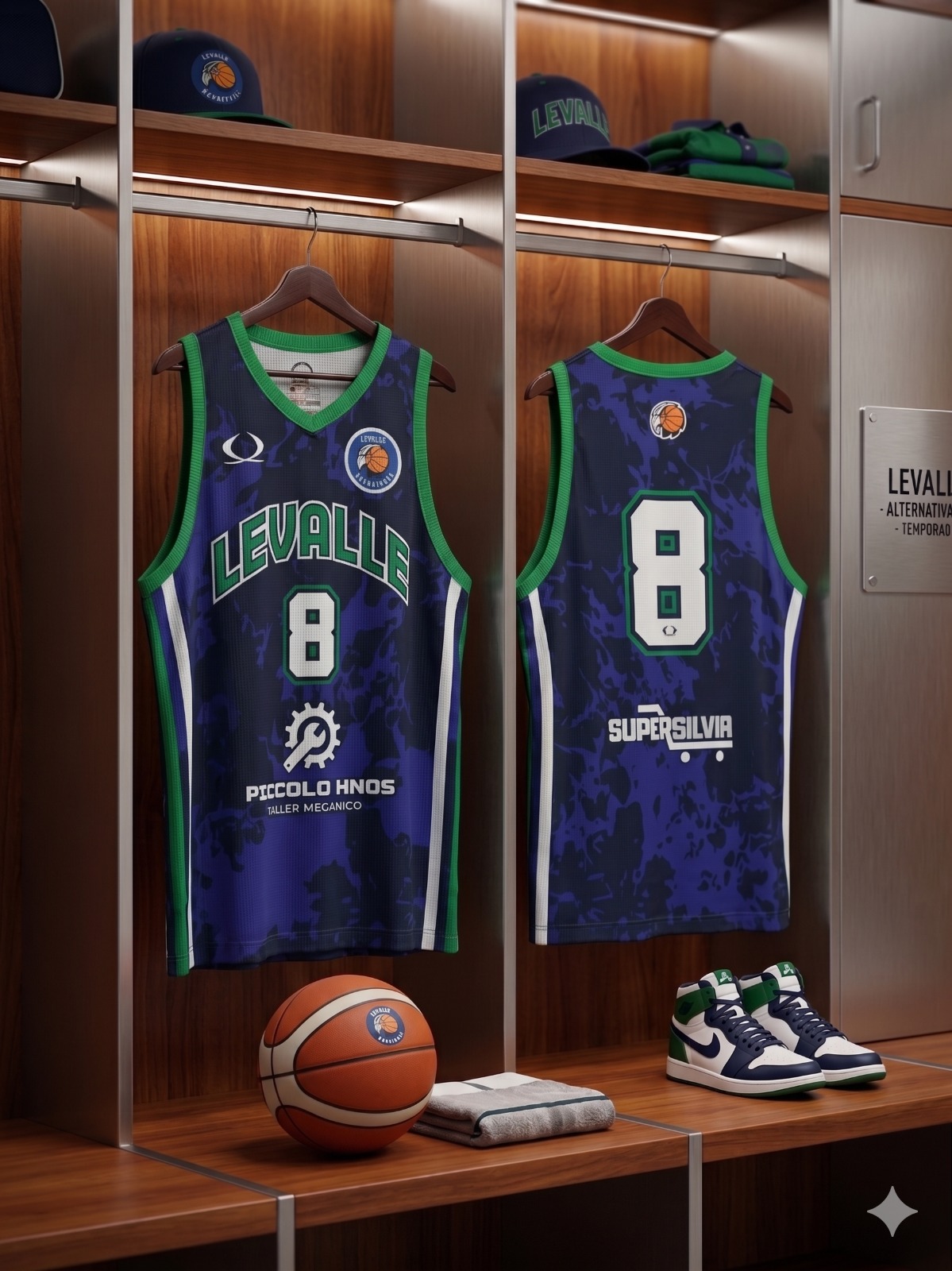 Camiseta titular Levalle Basketball temporada 2026